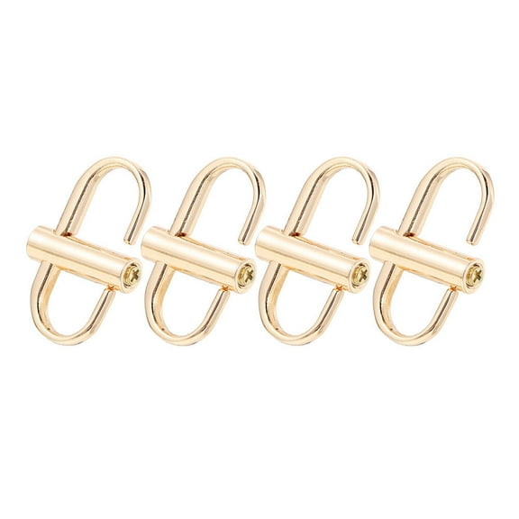 Masteelf Set of 4 Strap Adjustment Buckles for Bags Handbags Chain Shorteners Metal Accessories