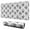 White Floral Skull-1, variant on Long Mouse Pads for Desk,White Gothic Hand Butterfly Pattern Desk Mats on Top Of Desks, Desk Mouse Pad Extra Large with 3mm Non-Slip Base and Stitched Edge for Gaming,Office,Work,Home 31.5"x11.8"