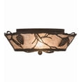 thumbnail image 6 of Meyda Tiffany 186234 Whispering Pines 2 Light 6-1/4" Tall Semi-Flush Ceiling Fixture -, 6 of 7