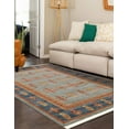 thumbnail image 7 of Unique Loom Fars Collection Area Rug - Darya (5' 1" x 8' Rectangle Light Blue/Blue), 7 of 7
