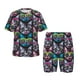 thumbnail image 1 of Balery Happy Kitten Faces Conjunto de Pijama Infantil de Manga Corta con Estampado – Ropa de Dormir de Algodón Suave-Medium, 1 of 5