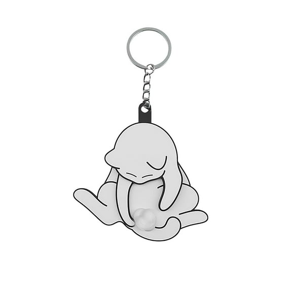 Funny Wiggling Cat Keychain - Cute Cat Pendant Bag Charm with Spinning Balls, Fun Gift for Cat Lovers