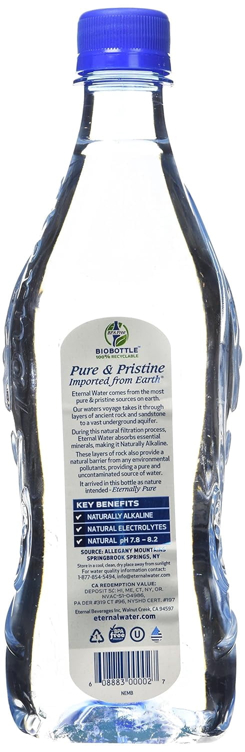 (Pack Of 4) Eternal Water Naturally Alkaline 6 Pack 600 Ml