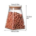 thumbnail image 2 of PENGXIANG Airtight Glass Jar with Airtight Bamboo Lid Glass Food Storage Containers  Glass Kitchen Canisters  Clear Container for Coffee Bean Storage  Dry Goods  Cookie  Candy  Tea  Spice, 2 of 10