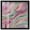 Black Frame, variant on Pink and Mint Crystal IV Shadowbox Print Colorful Abstracts by Art Remedy, White Frame, 24 x 24