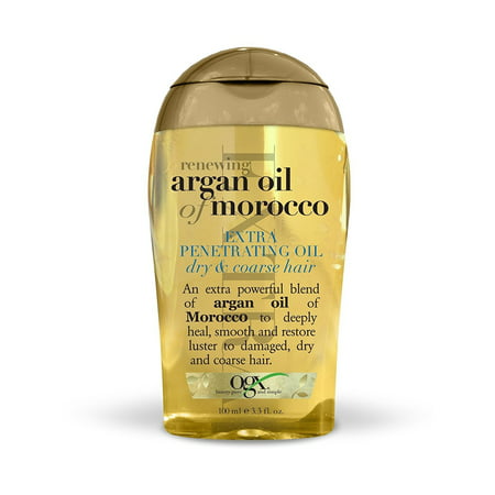 Organix  Renewing Moroccan Argan Oil Extra Strength Penetrating Oil for Dry/Coarse Hair, 3.3 (Best Ayurvedic Hair Oil)