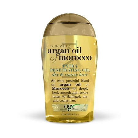 Hair Gro Oil - OGX Renewing Moroccan Argan Oil Extra Penetrating Oil, Dry & Course Hair, 3.3 oz