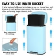 thumbnail image 5 of YRLLENSDAN 50 Liter/13 Gallon Stainless Steel Trash Can, Garbage Can with Lid and Removable Inner Bucket, Fingerprint Proof Trash Bin for Bathroom Kitchen Bedroom Office, Blue, 5 of 7