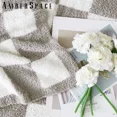 thumbnail image 3 of Amberspace Checkered Knit Throw,Light Grey,50"*70", 3 of 6