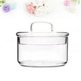 thumbnail image 3 of Stackable Heat Resistant Glass Bowl Transparent Salad Bowl Innovative Dessert Fruit Box With Lid, 3 of 6