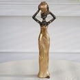 thumbnail image 4 of African Girl Exotic Figurine Lady Women Tribal Figurines Ornament Decorative Statue Home Decorations Resin Figurine Gift, 4 of 8