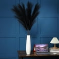 thumbnail image 4 of 4 Pcs Large Artificial Pampas Grass, 45 Inch Black Fake Pampas Grass Soft Fluffy Dried Flowers Decor for Tall Floor Vases Decoration Rustic Wedding Arrangement Boho Home Decor, 4 of 8