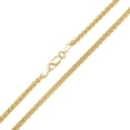 thumbnail image 4 of Kylie Harper Unisex Italian 14k Gold Over Silver Foxtail Wheat Chain - 18"-24", 4 of 5