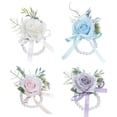 thumbnail image 3 of Delicate Wrist Accessory Flower Wristband with Soft Floral Pearl Wrist Decor Ornament for Bridesmaids and Bride, 3 of 7