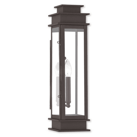 

Wall Sconces 1 Light With Hand Crafted Solid Brass Clear Glass Bronze size 20 in 60 Watts - World of Crystal