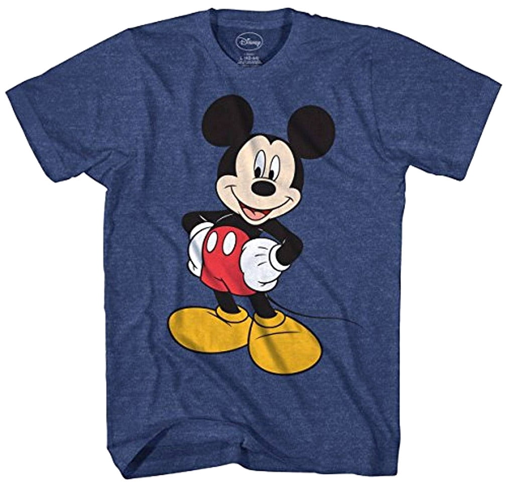 Disney Men's Mickey Mouse Happy Stance Character T-Shirt - Navy Blue ...