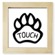 thumbnail image 1 of Pata de perro cita DIY diseño Pantalla de escritorio de pared de fotograma cuadrado, 1 of 4