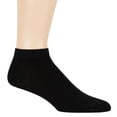 thumbnail image 6 of 7BIGSTARS KINGDOM Men Bamboo Ankle Sock - 6 Pack - Thin Seamless Breathable Soft Solid Low Cut - Sock Size 10-13 Shoe 9-12 L Black, 6 of 8