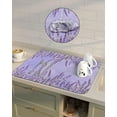 thumbnail image 4 of Lavender Dish Drying Mat for Kitchen Counter, Super Absorbent Quick Dry Coffee Bar Mat Pad Thin Diatomaceous Sink Mat Non Slip Dish Drainer Mat 23.5x15.5 Purple Ombre Spring Floral Botanical, 4 of 6