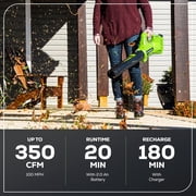 Greenworks 40V 13-Inch Cordless String Trimmer / Edger and Leaf Blower Combo Kit + 3 Bonus Spools, 2.0Ah Battery and Charger Included