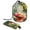 Multicolor 3, variant on PhooArto Drawstring Cosmetic Bag, Barrel Shaped Portable Travel Makeup Bags, Butterfly Flower Art Pattern Large Capacity Waterproof Multifunctional Bucket Toiletry Bag