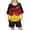 Dark Purple, variant on Kid Girls Soccer Jersey V Neck Oversized Mexico Printed T shirt Short Sleeve Funny Graphic Loose Fit Tee Tops