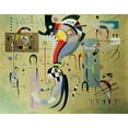 thumbnail image 2 of Kandinsky, Wassily 32x26 White Modern Wood Framed Museum Art Print Titled - Accompanied Centre 1937, 2 of 4