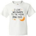 thumbnail image 3 of Inktastic I Love My Pappy To The Moon and Back Youth T-Shirt, 3 of 5