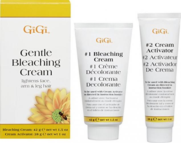 GiGi Gentle Bleaching Cream For Lightens Face, Arm & Leg Hair 1.5oz