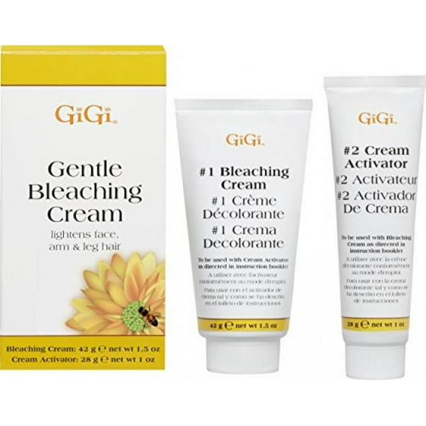 GiGi Gentle Bleaching Cream For Lightens Face, Arm & Leg Hair 1.5oz