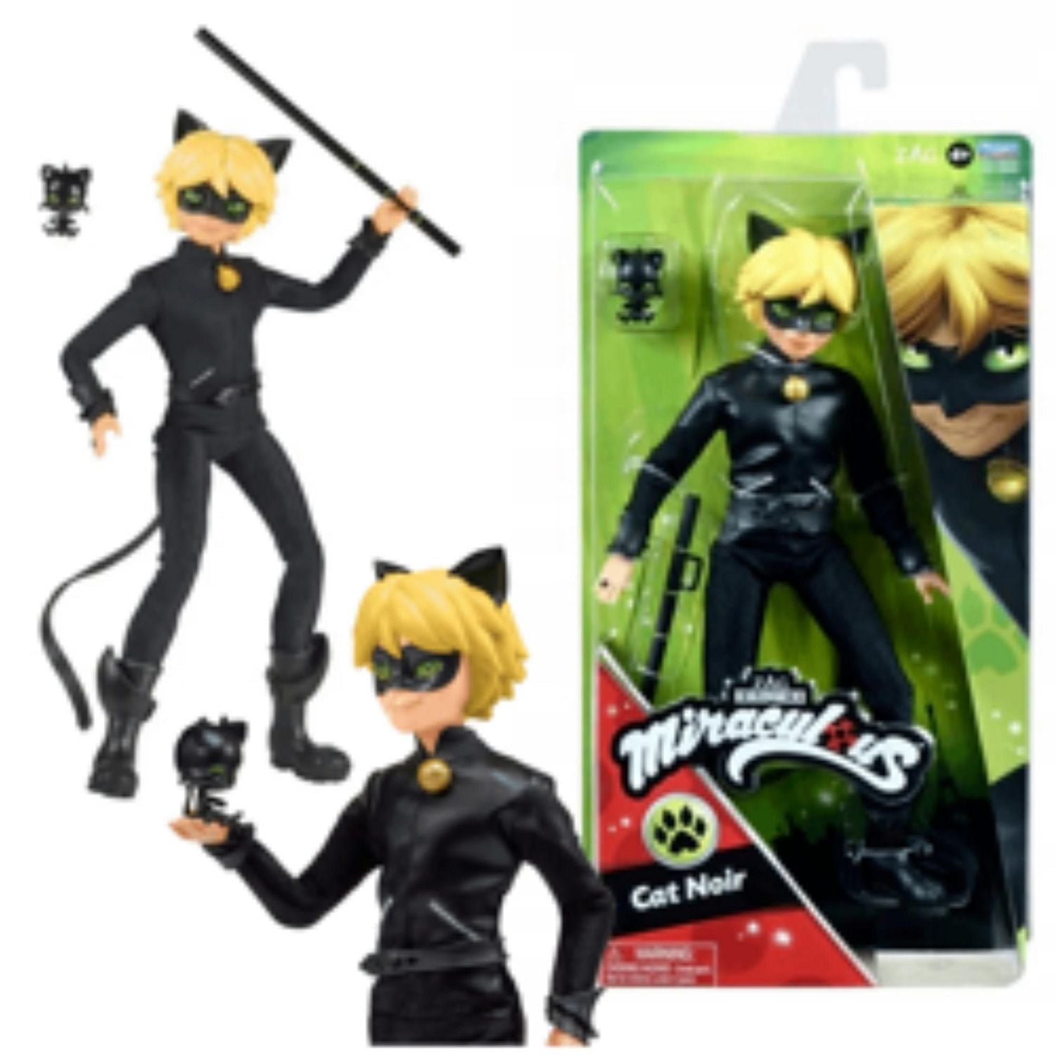Playmates Miraculous Ladybug Cat Noir Fashion Doll