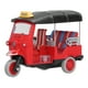 thumbnail image 2 of Triciclo tailandés de tracción trasera, simulación de aleación, modelo de coche Tuk Tuk, juguete para niños, vehículo rojo, 2 of 15