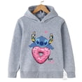 thumbnail image 5 of Sudadera con capucha para niños con estampado de Stitch, estilo kawaii, moda, anime, manga, dibujos animados, ropa informal para niñas y niños, 5 of 5