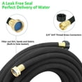 thumbnail image 6 of STYDDI Soaker Hose, 1/2" x 75ft Round Soaker Garden Hose, Heavy Duty Water Seeper Hose Great for Garden Vegetable Beds, Lawn and Plants, 6 of 8