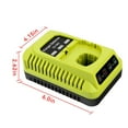 thumbnail image 3 of PGENDAR Ryobi 12V-18V Charger for Ryobi One+ Lithium Ni-Cad Ni-Mh Battery P102 P108 P189 P197 P103 P105 P107 P190 P191 PBP002 PBP005, 3 of 8