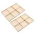 thumbnail image 4 of Zcyifa 2PCS Wood Storage Trays 6-Compartment Organizer for Gift Pendants, 4 of 10