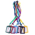 thumbnail image 1 of MasteelfCA 8Pcs Leather Bank Holder Students Bus Case Lanyard Work Cards Holder, 1 of 8