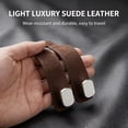 thumbnail image 5 of 2pcs Leather Car Seat Headrest Hooks with Phone Holder, Multifunctional Backseat Organizer Hanger, Durable Storage Hook for Wallets, Bags & Purse, Easy Install Auto Accessory for Car Interior, Brown, 5 of 5