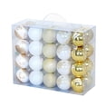 thumbnail image 2 of 40 adornos navideños colgantes de bolas con orificio para colgar, reutilizables, para el árbol de Navidad. Estilo C, 2 of 9