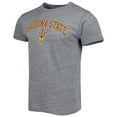 thumbnail image 2 of Men's League Collegiate Wear Heather Gray Arizona State Sun Devils 1965 Arch Victory Falls Tri-Blend T-Shirt, 2 of 3