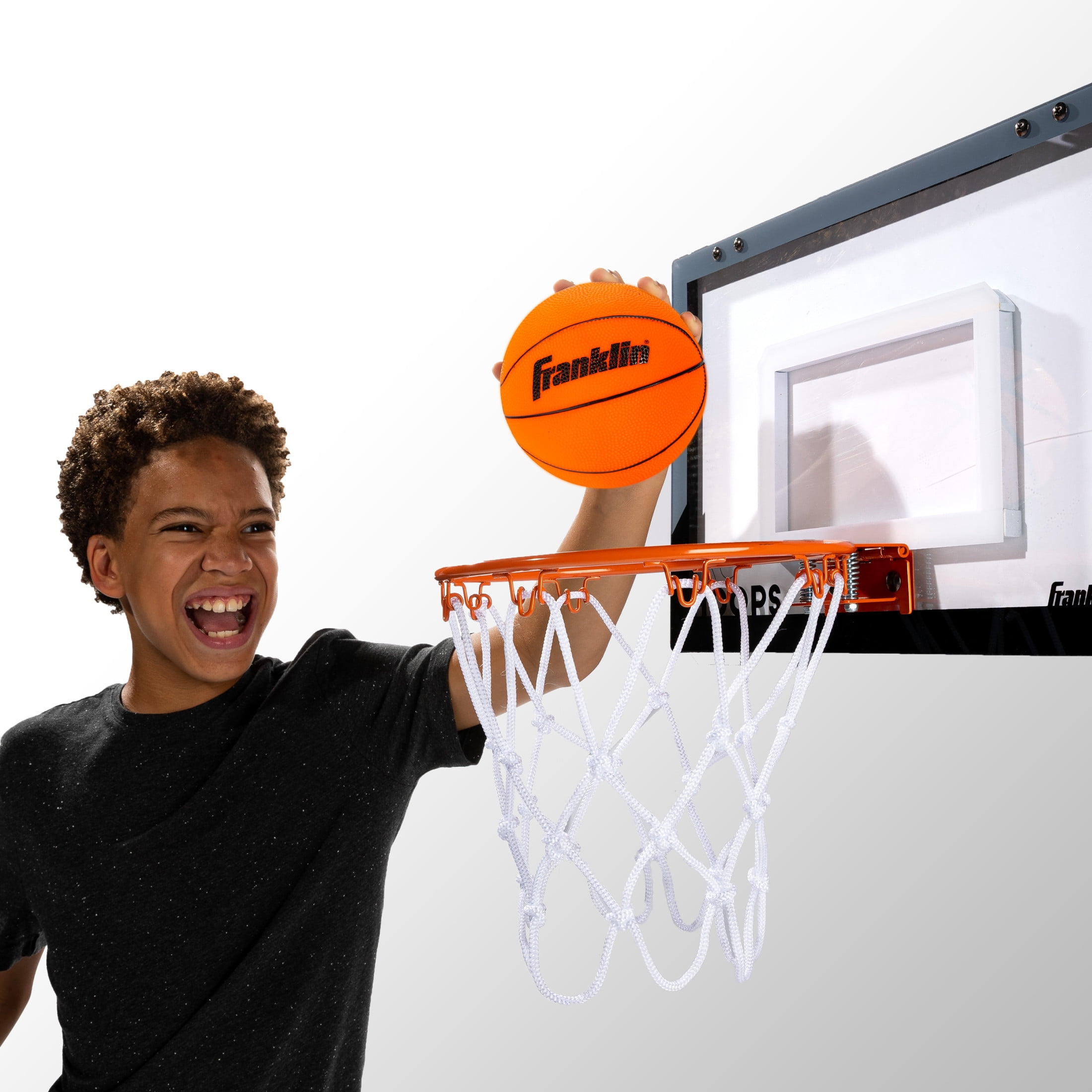 Franklin Sports Indoor Mini PVC Basketballs - 3 Pack - Slam Dunk Approved - Indoor Game Room Replacement Basketballs  - Pump Included
