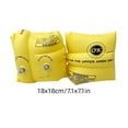 thumbnail image 3 of 2 Pack Inflatable Arm Floaties, Double Air Chamber Safe Swim Bands, Roll Up Water Sleeve Swimming Float, Floaties for Pool Beach Water Activities Training, 3 of 6