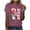 A Wine, variant on Bgstyu Soccer Cup 2026 Shirt for Women Casual Football Match Season Game Day T-Shirt Funny Soccer Graphic Short Sleeve Tee Top