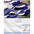 thumbnail image 6 of Blue Stripe Beach Towels Oversized Super Absorbent, Ombre Grey Moire Geometric Modern Abstract Lightweight Bath Towel Quick Dry Sets For Bathroom/Pool/Rv Camping/Beach Play/Gym Room/Picnic 30"x60", 6 of 8