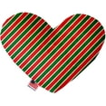 thumbnail image 2 of Mirage Pet 1283-CTYHT8 Christmas Stripes Canvas Heart Dog Toy - 8 in., 2 of 2