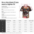 thumbnail image 5 of Sikiie French Bulldog In Sunglasses Print Men's Hawaiian Shirt, Summer Beach Button Pocket Short Sleeve T-Shirt,3X-Large, 5 of 7