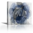 thumbnail image 1 of Indigo Flow I - Contemporary Fine Art Giclee on Canvas Gallery Wrap - wall décor - Art painting - 36 x 36 Inch - Ready to Hang, 1 of 2