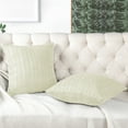 thumbnail image 4 of Home Soft Things 2 Piece Cable Knit Throw Pillow Cover - Antique White - 20" x 20", 4 of 7