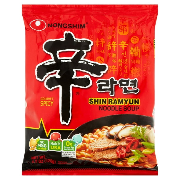 Nongshim Gourmet Spicy Shin Ramyun Noodle Soup 4 2 Oz 10 Pack