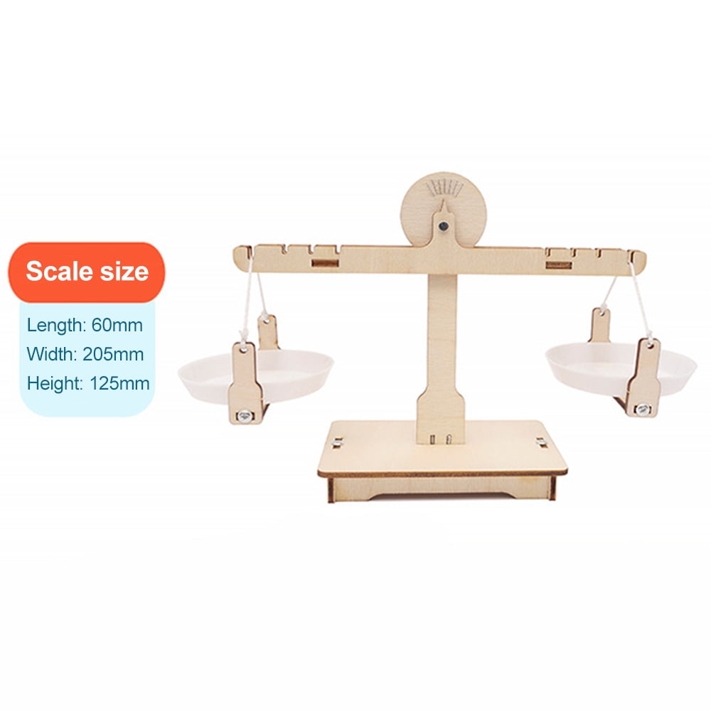 DIY Balance Scale Lever Wooden Weighing Scale Science Math Teaching
